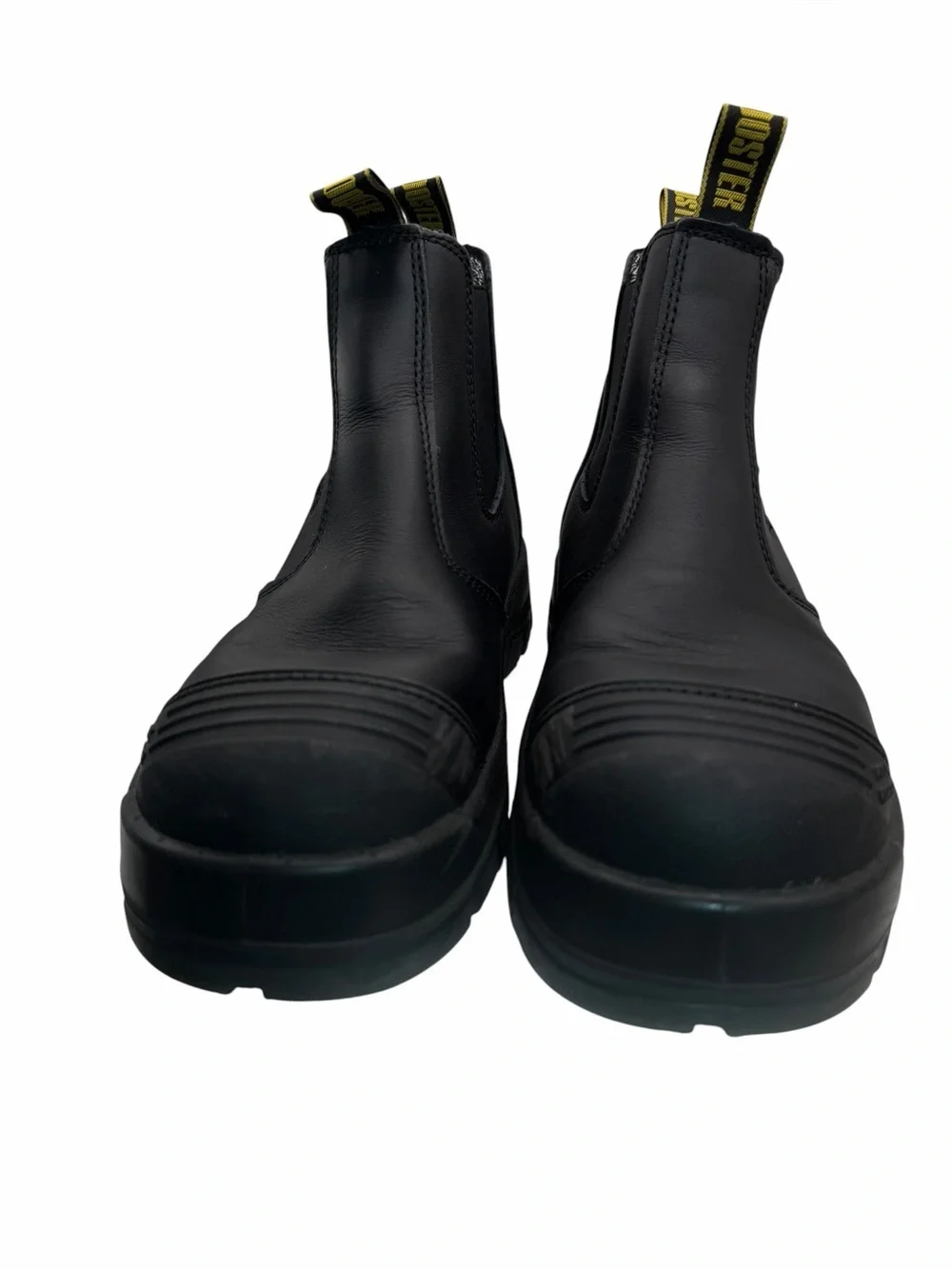 ROCKROOSTER Lumen Black 6 inch Pull on Leather Work Boots AK227NT